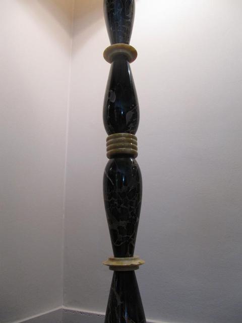 Rare Art Deco Marble Tall Standing Light