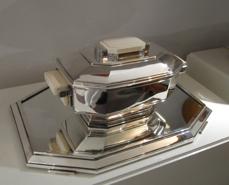  Art Deco Silver Center piece by Charles Boulenger