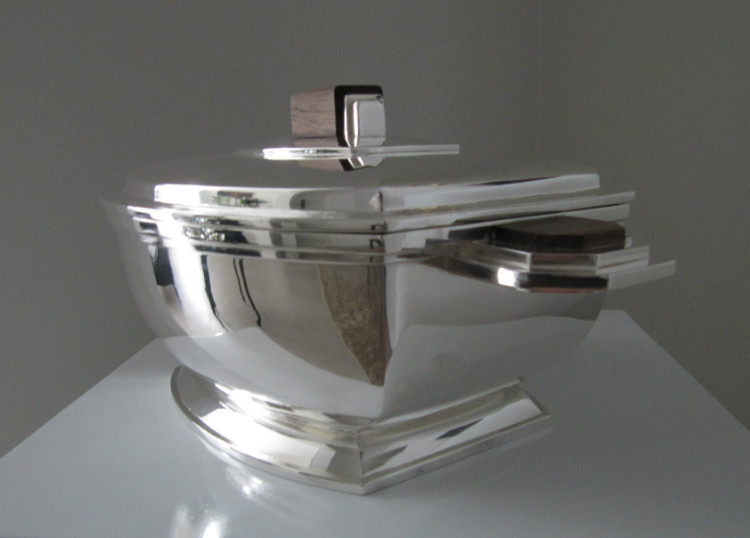 Art Deco Lided Center Dish