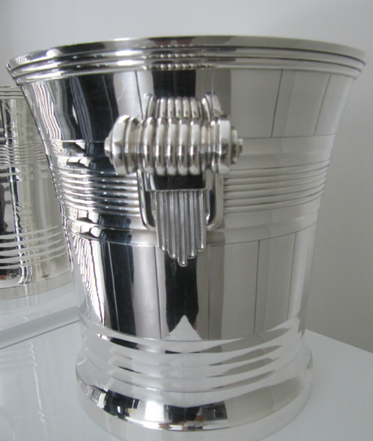 Rare art deco silver Champagne coolers