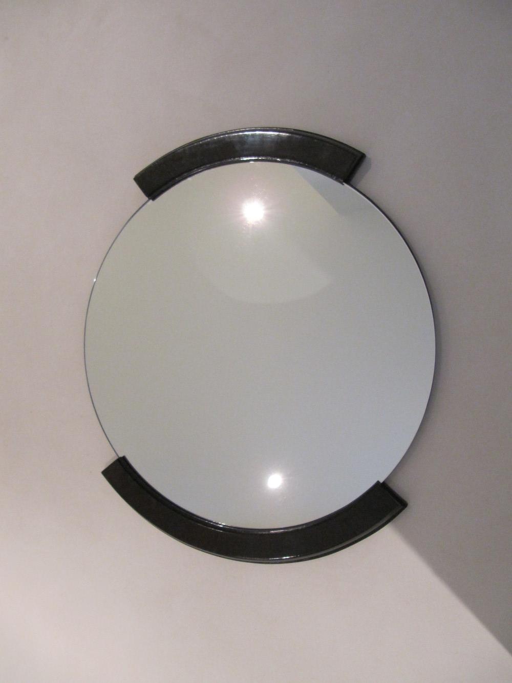 French round Art Deco Mirror