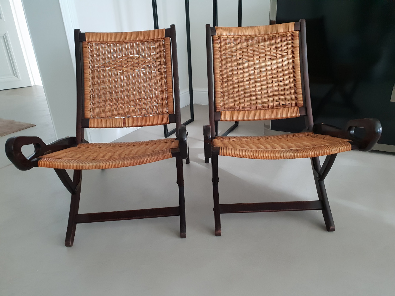 Gio Ponti Pair Folding Chairs